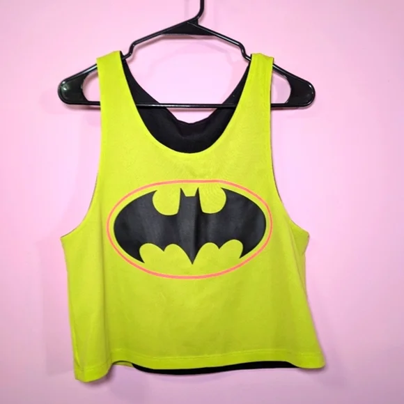 Batman Reversible Crop Top - Picture 2 of 6